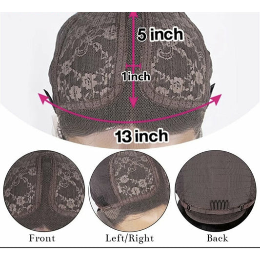 Body wave 13x4x1 T part closure wig