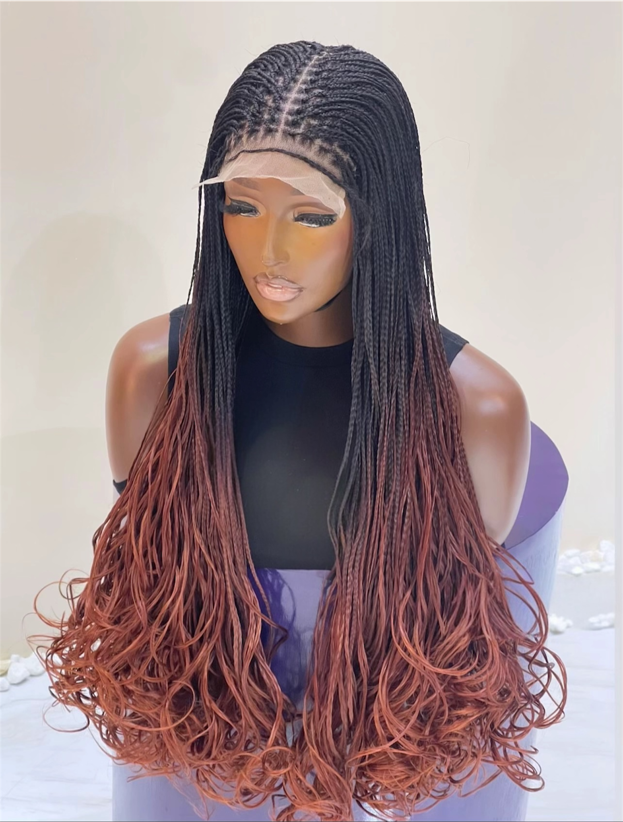 “The Signature French Curl Collection” – 5x5 Lace Braided Wigs