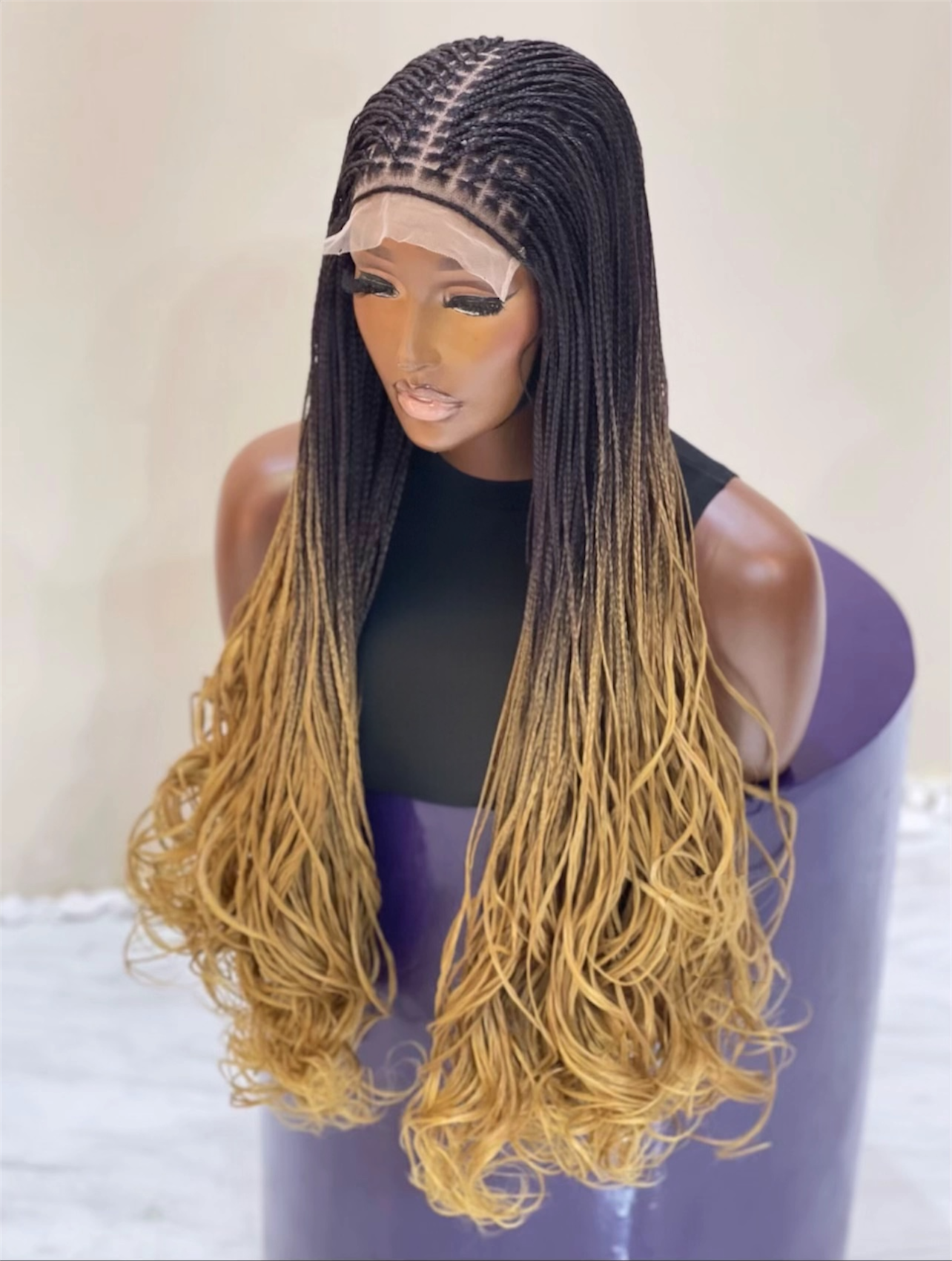 “The Signature French Curl Collection” – 5x5 Lace Braided Wigs