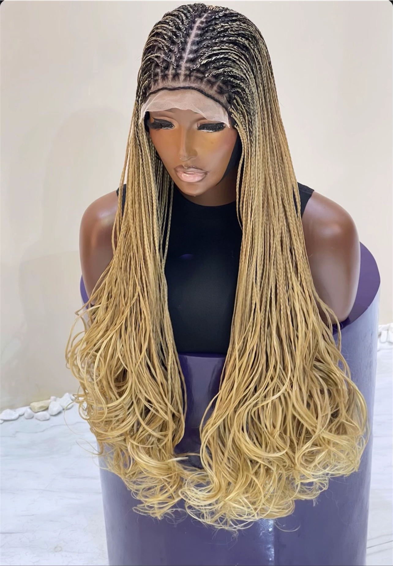 “The Signature French Curl Collection” – 5x5 Lace Braided Wigs