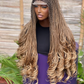 “Bold Luxe Collection” – 4x4 French Curl Braided Wigs