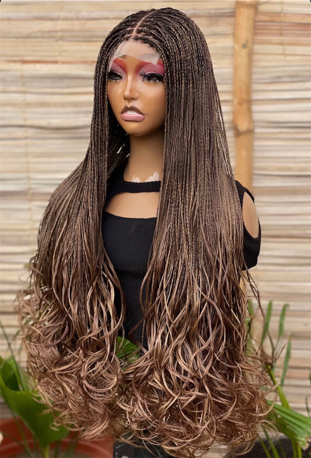 The Sleek French Curl-Tip 4x4 Braided Wig Collection