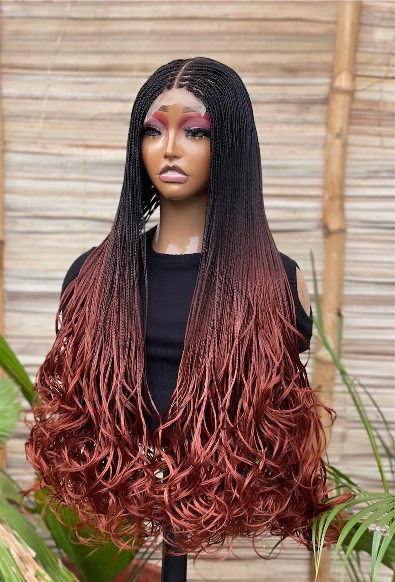 The Sleek French Curl-Tip 4x4 Braided Wig Collection