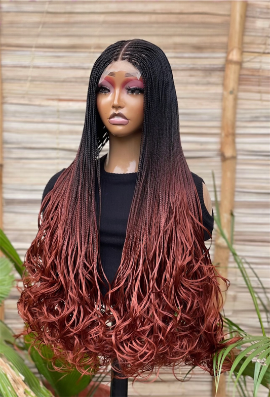 The Sleek French Curl-Tip 4x4 Braided Wig Collection