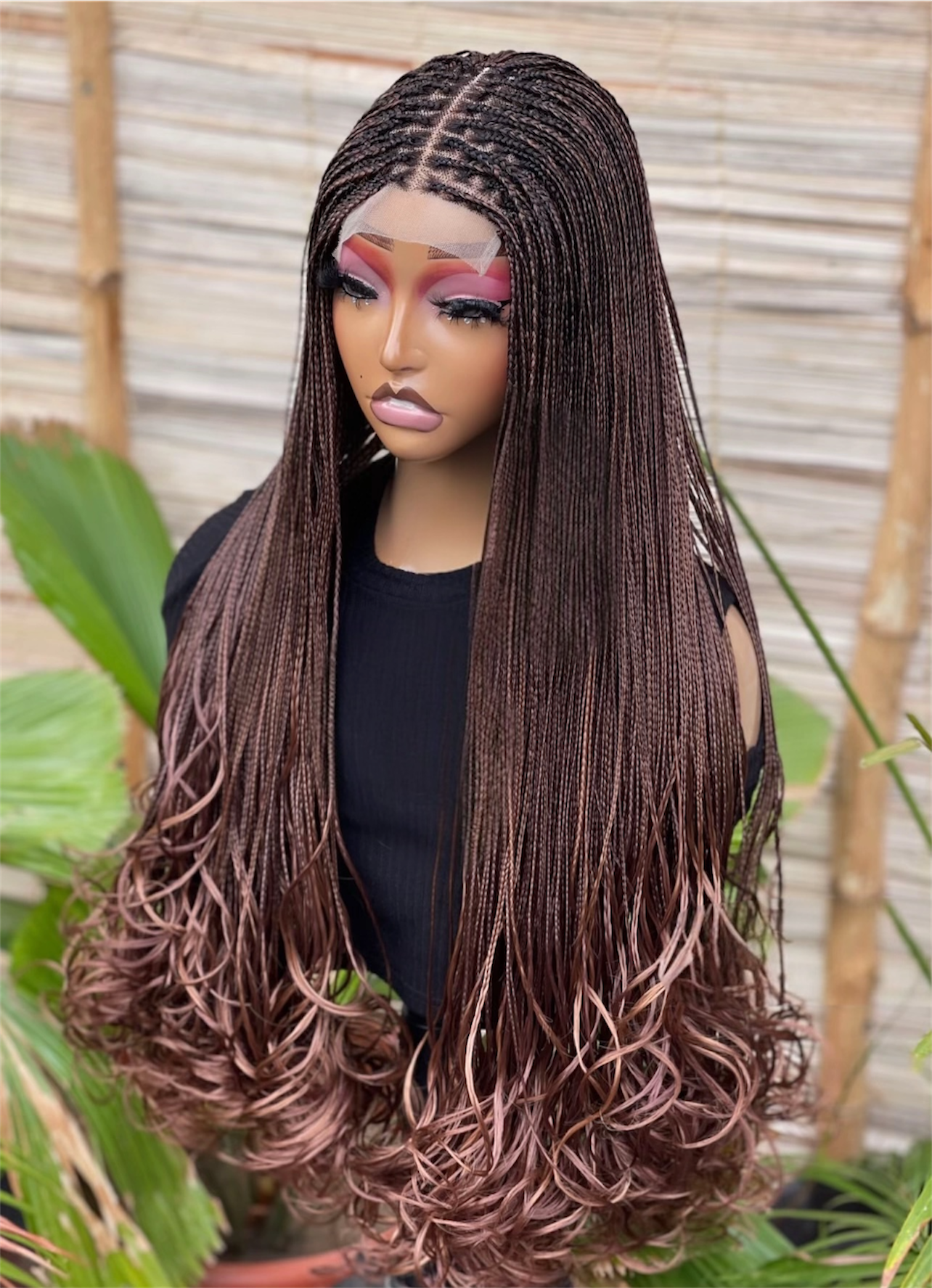 The Sleek French Curl-Tip 4x4 Braided Wig Collection