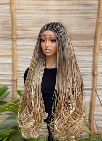 The Sleek French Curl-Tip 4x4 Braided Wig Collection