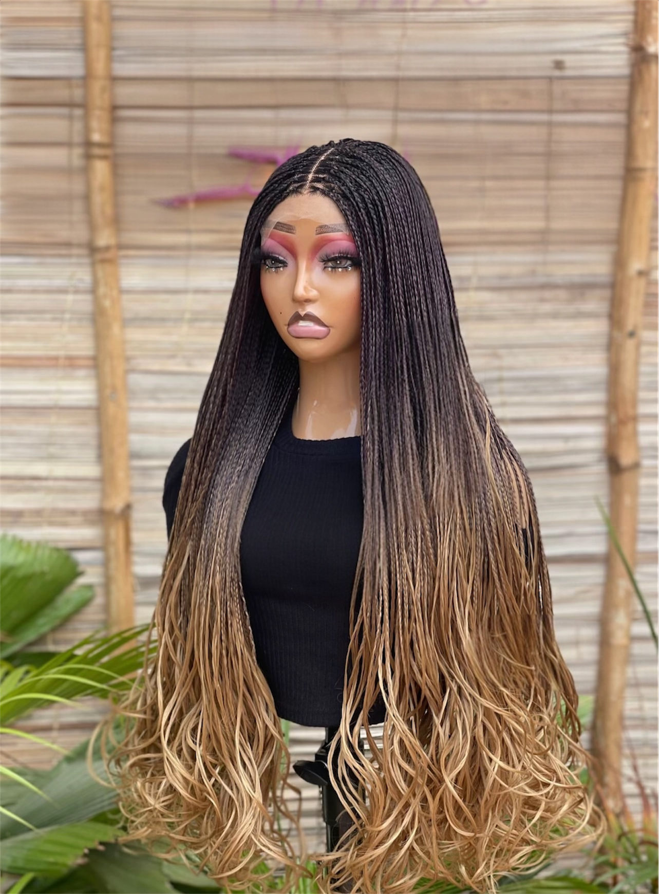 The Sleek French Curl-Tip 4x4 Braided Wig Collection