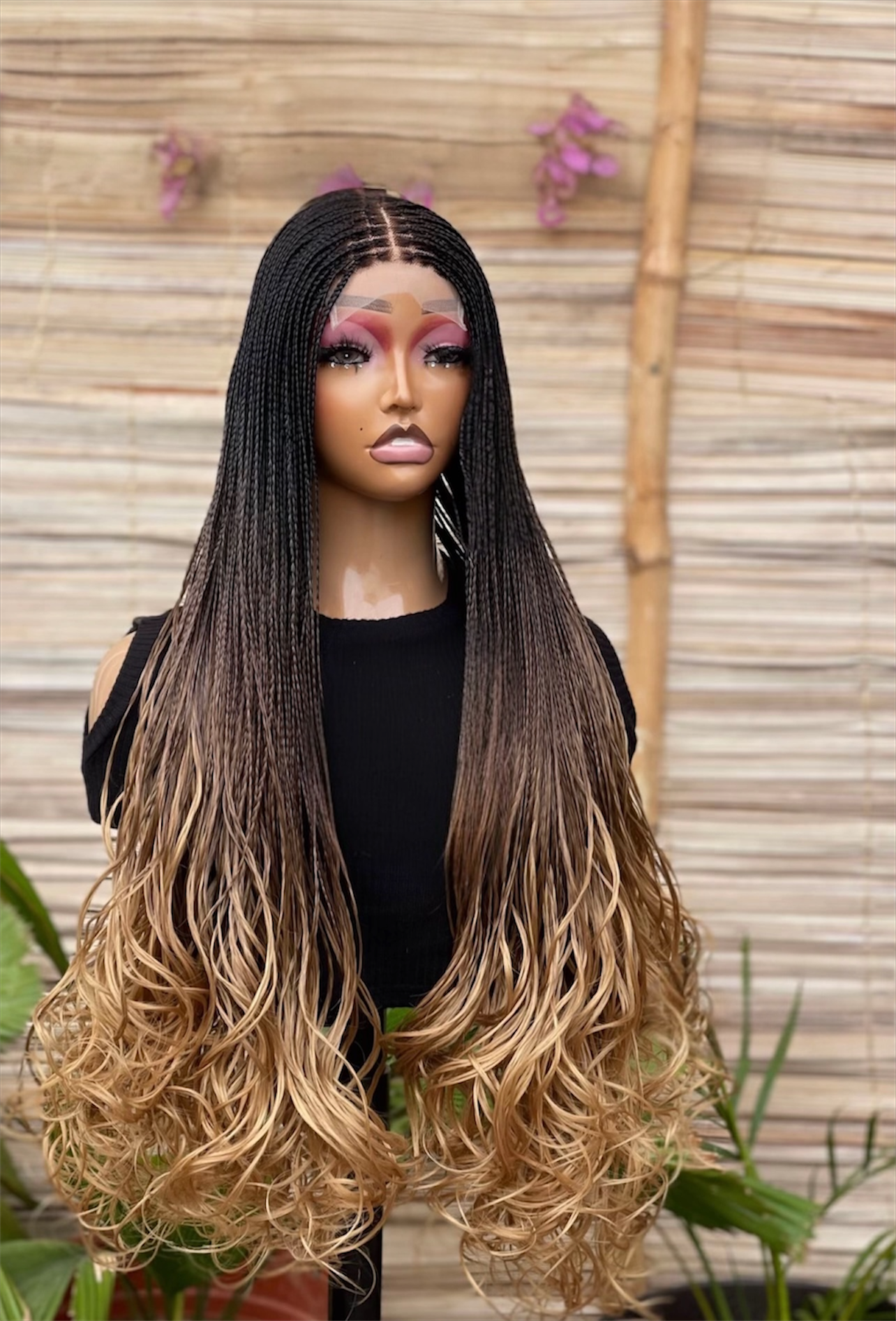 The Sleek French Curl-Tip 4x4 Braided Wig Collection