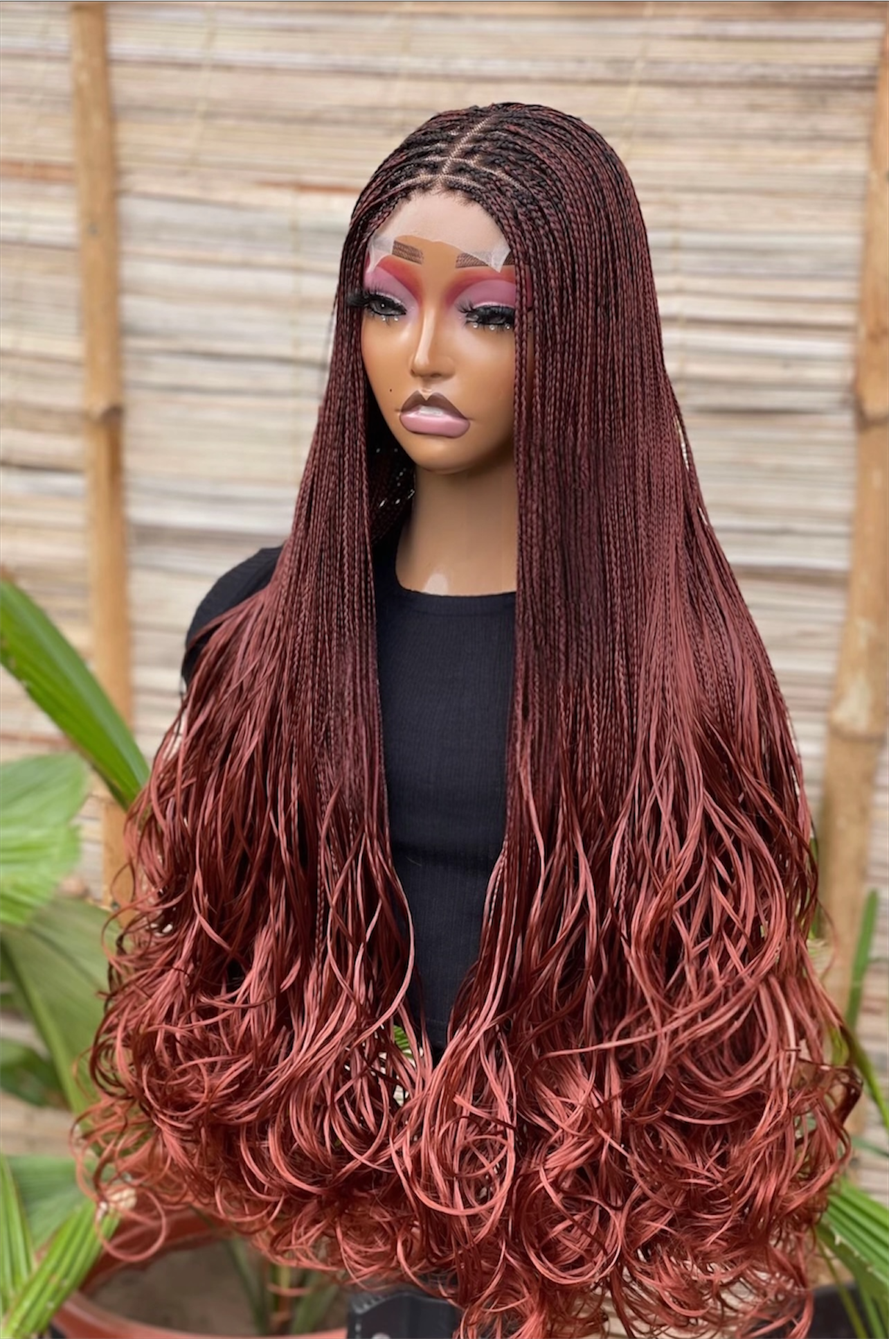 The Sleek French Curl-Tip 4x4 Braided Wig Collection