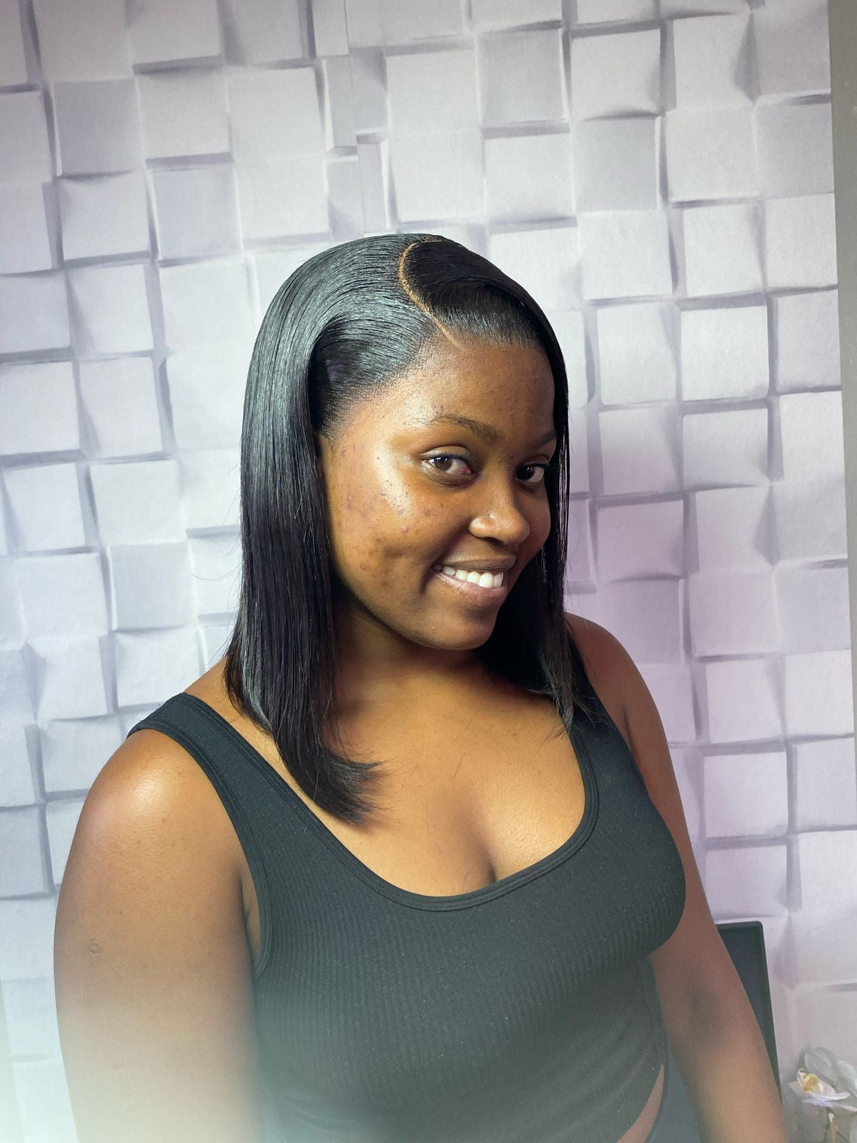 12'' 13X4 GLUELESS BOB WIG