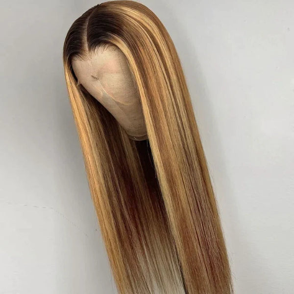 Human Hair Lace Front Blond Ombre Lace Front Wig